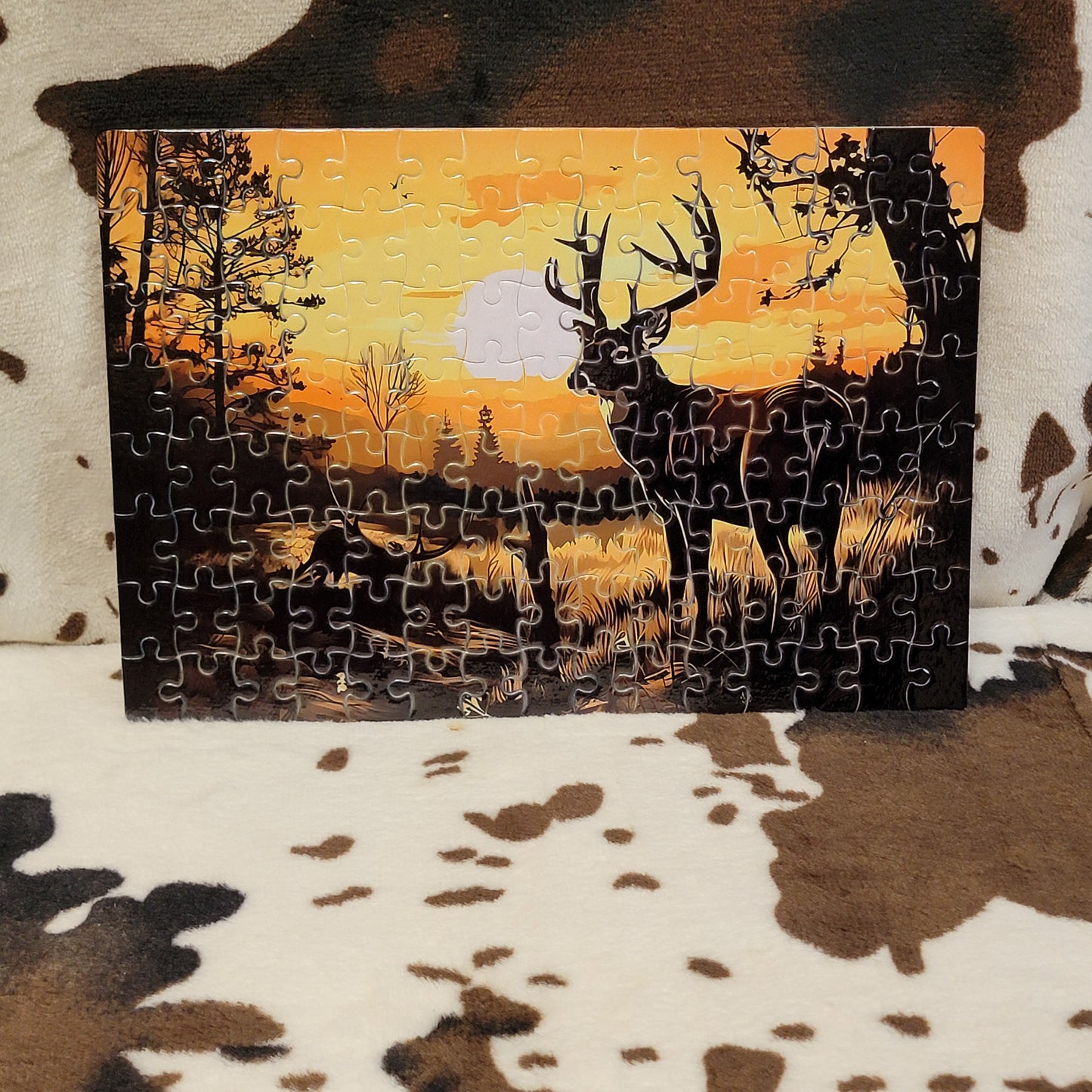 Deer Wilderness 120 PC Handmade Jigsaw Puzzle