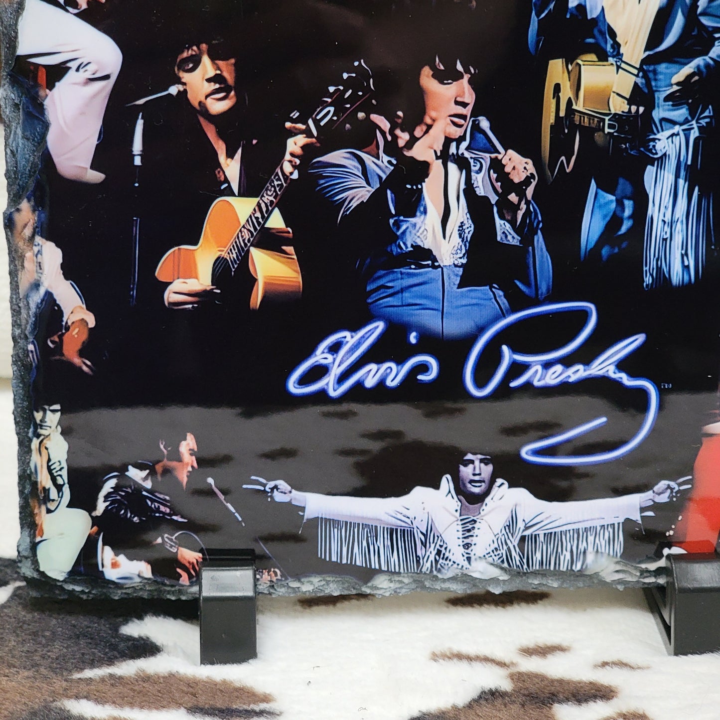 Elvis Presley Photo Rock Slate