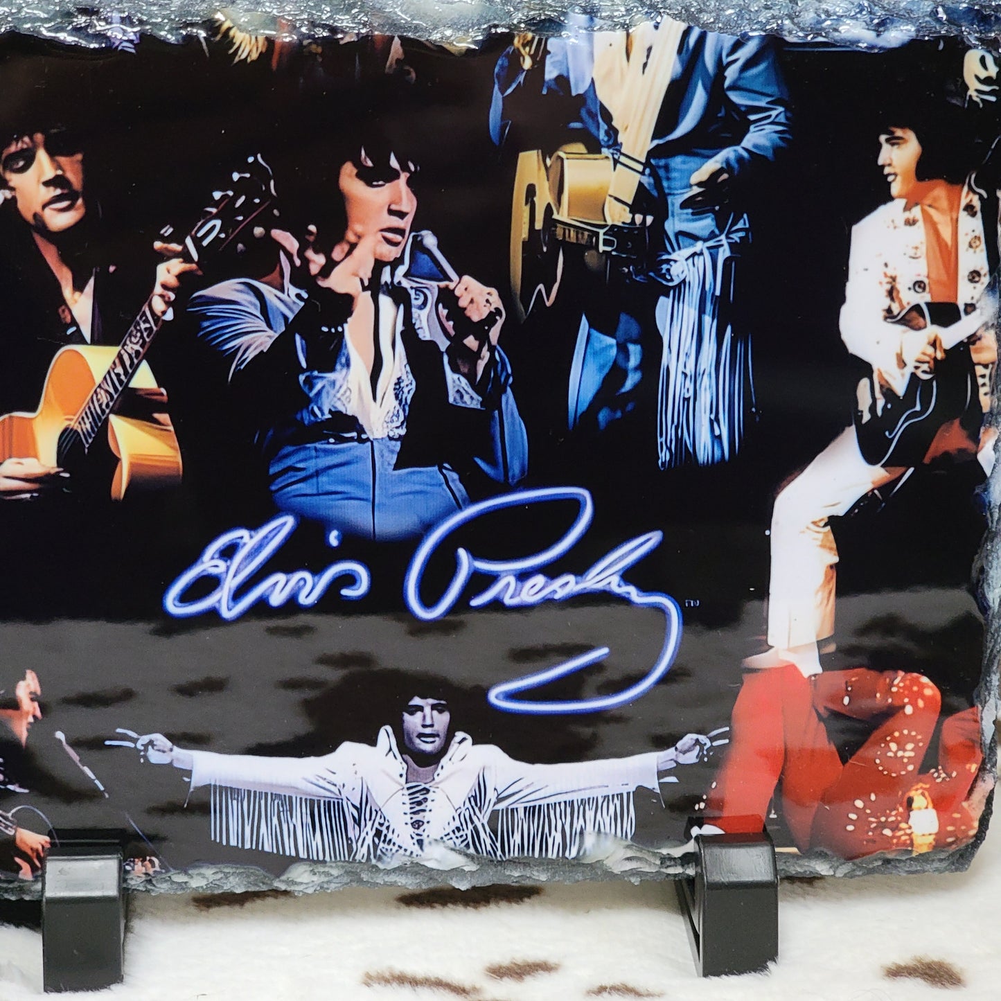 Elvis Presley Photo Rock Slate