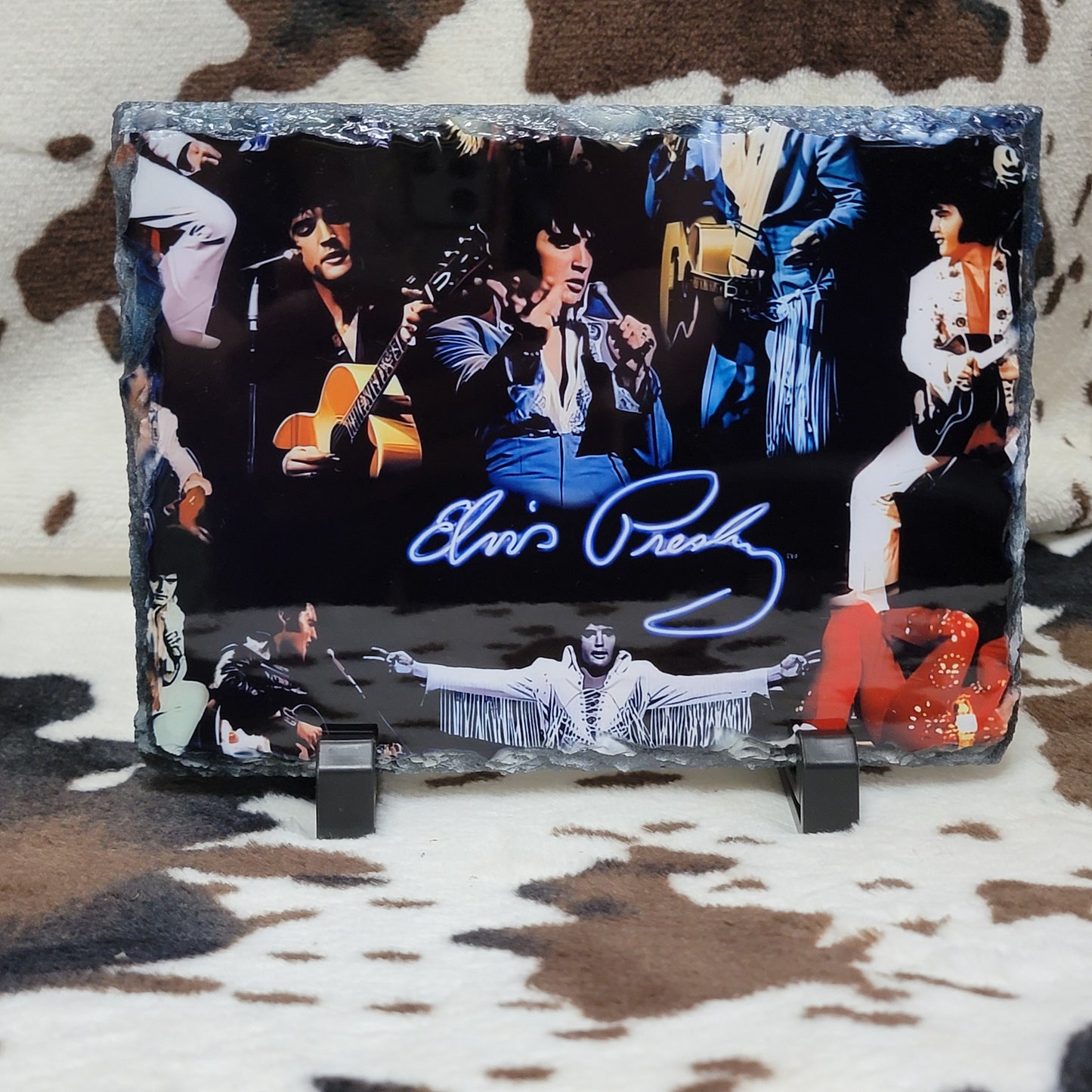 Elvis Presley Photo Rock Slate