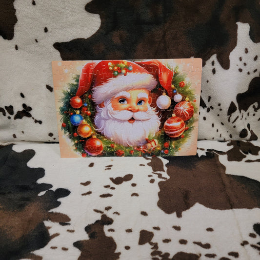 Santa Claus Christmas 120 Piece Handmade Jigsaw Puzzle