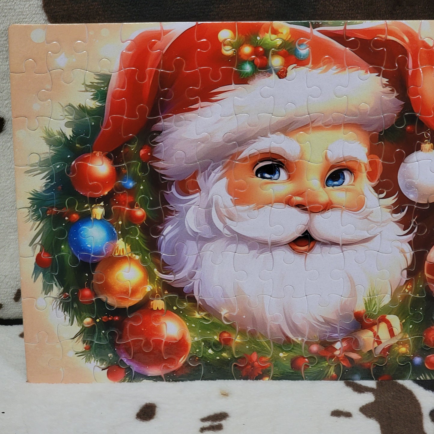 Santa Claus Christmas 120 Piece Handmade Jigsaw Puzzle