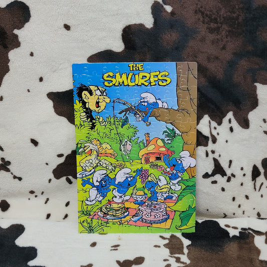 The Smurfs 120 Piece Handmade Jigsaw Puzzle