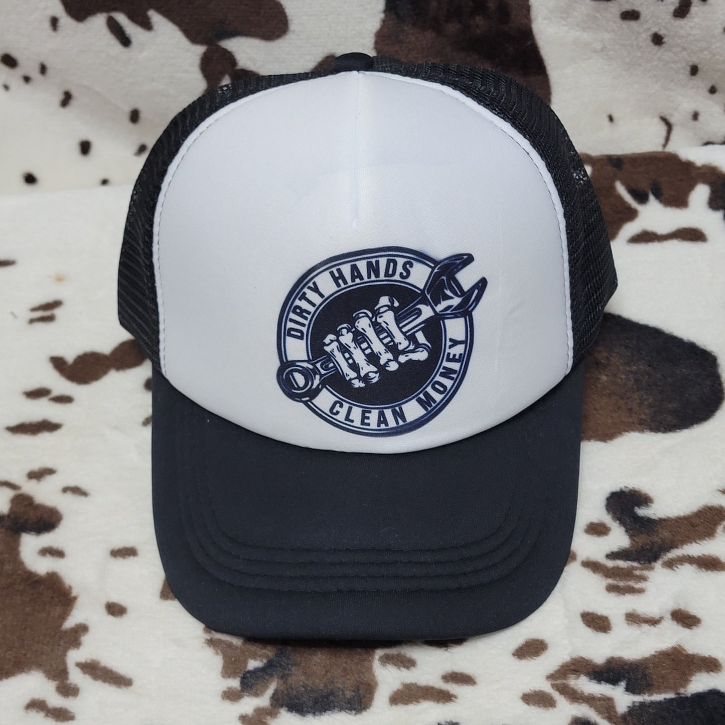 Dirty Hands Trucker Hat Snapback Foam Cap