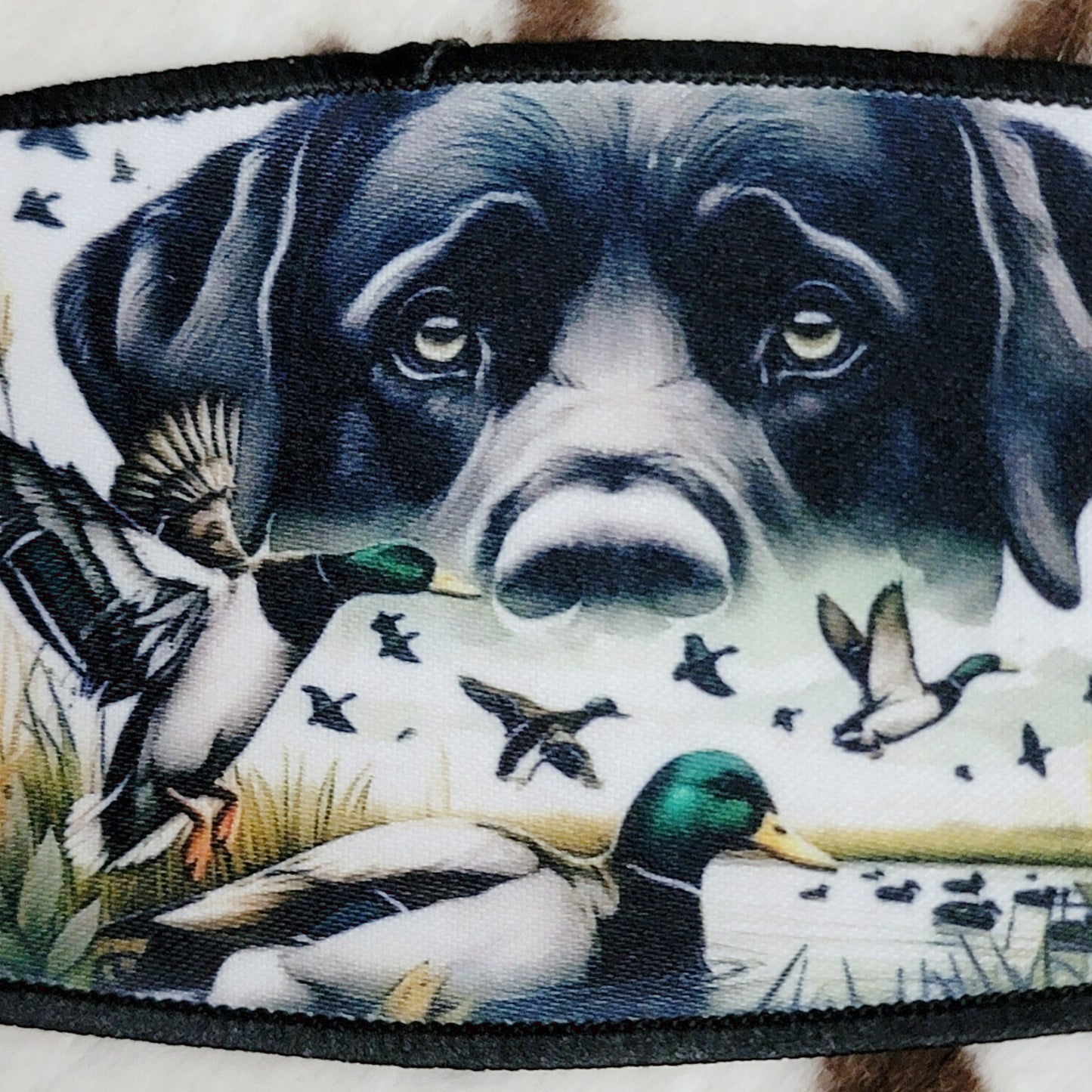 Duck Hunting Lab Western Hat Patch