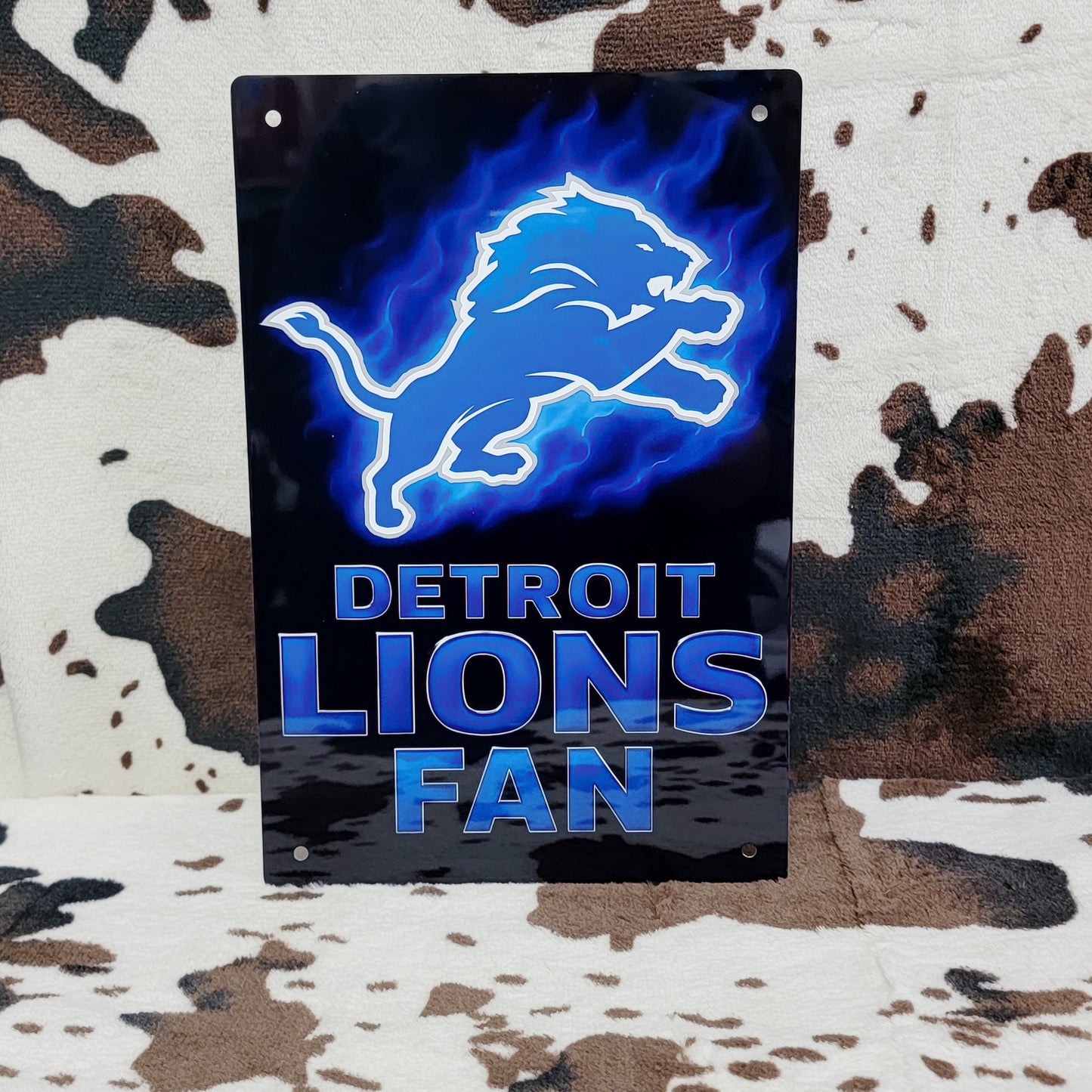 Detroit Lions Football Sports Metal Sign