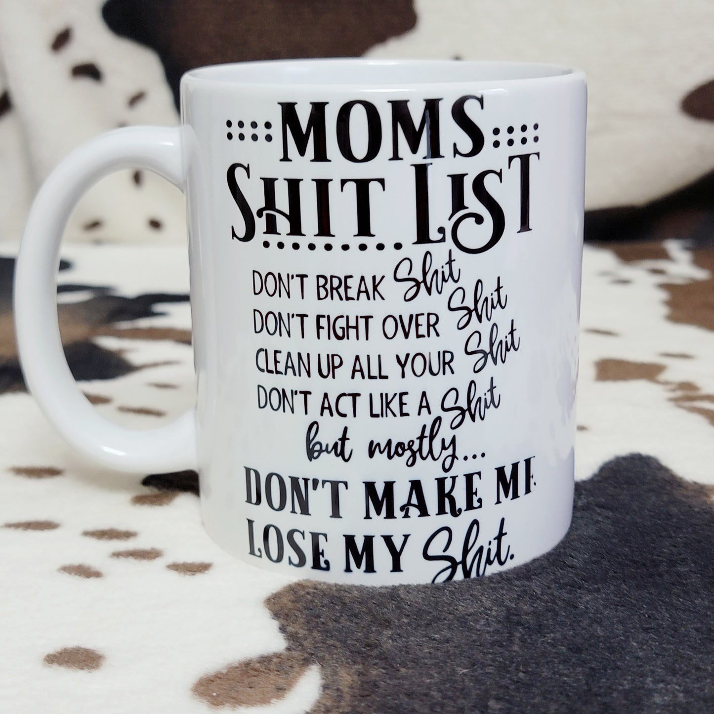 Moms List 11oz Ceramic Coffee Mug