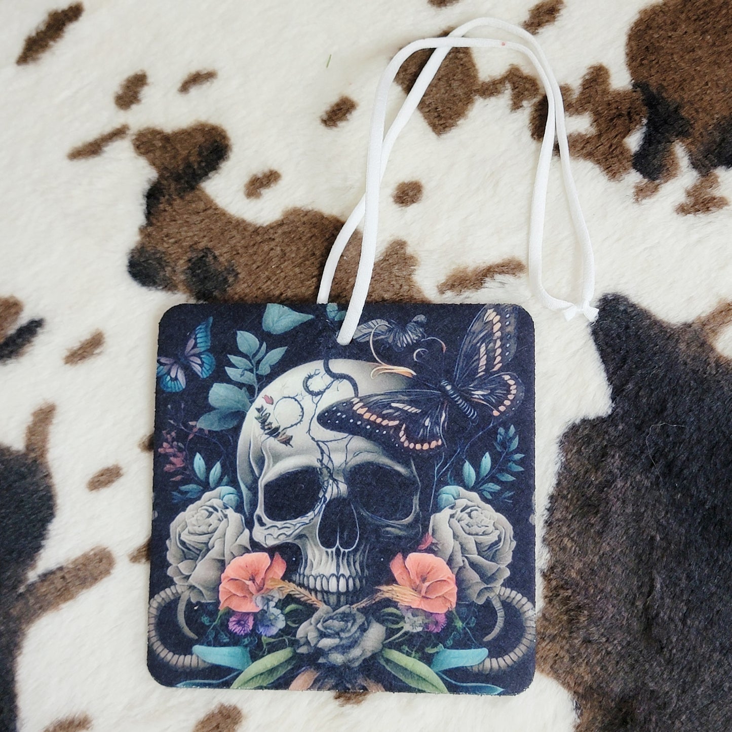 Skull Butterfly Unscented Car Air Freshener