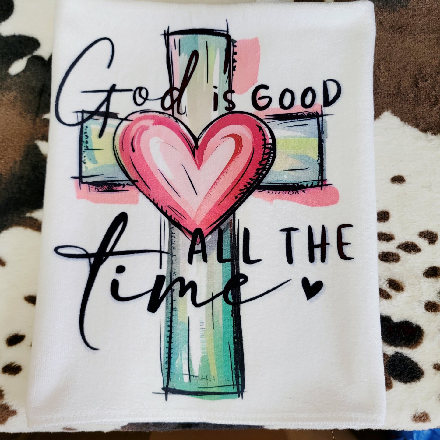 God Is Good Microfiber Kitchen Dish Towel 16x24