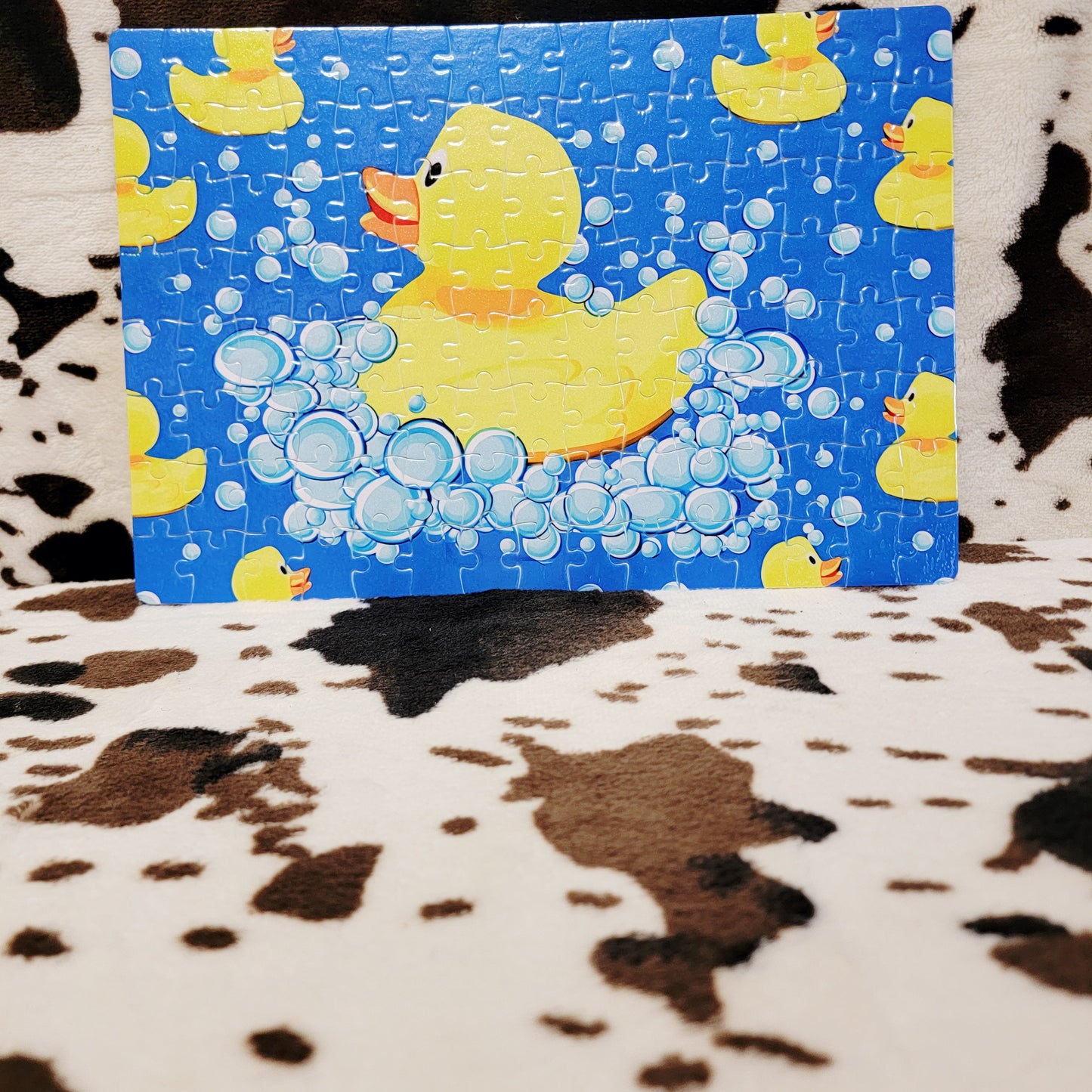 Rubber Duck 120-Piece Jigsaw Puzzle Handmade Custom One-of-a-Kind