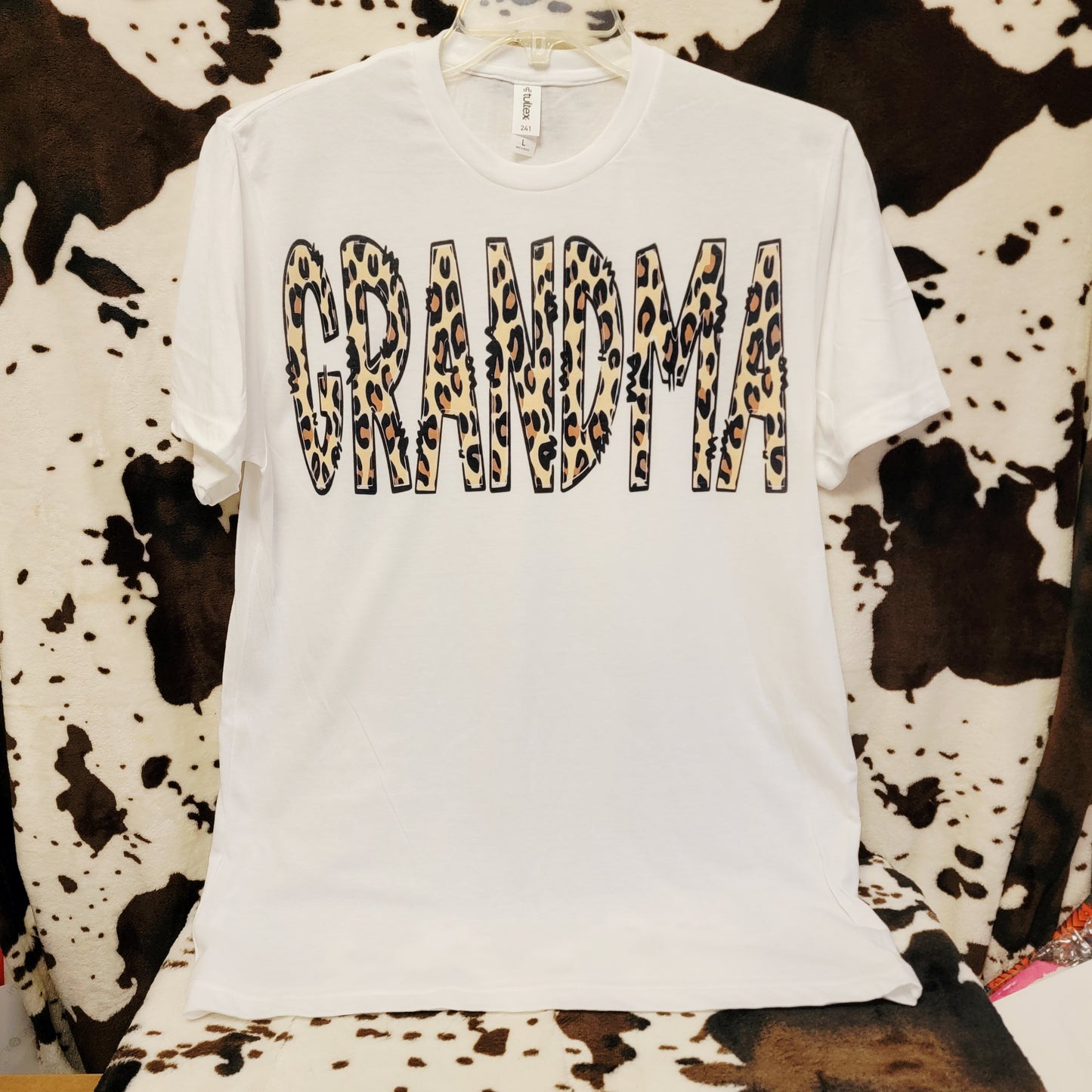 Grandma Animal Print Western Graphic T-Shirt