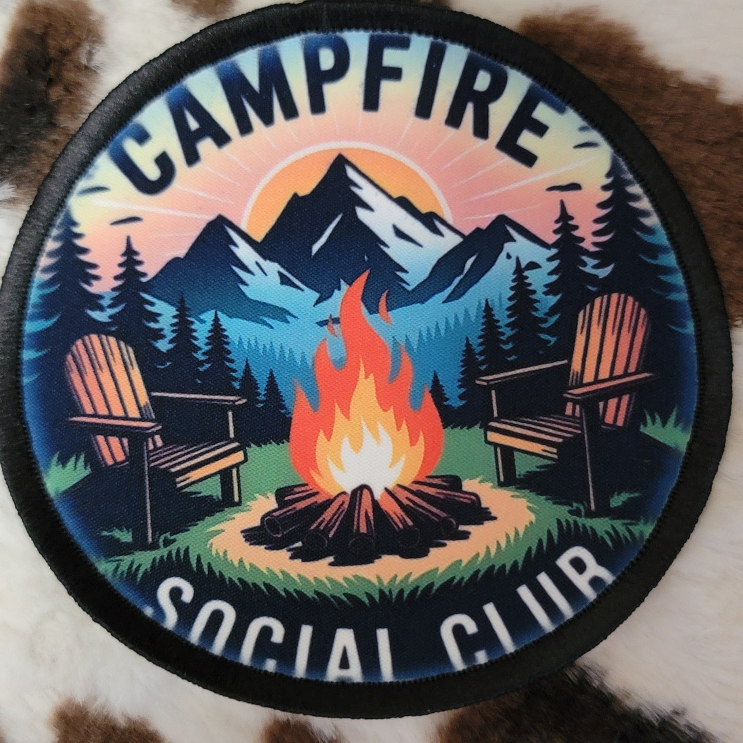 Campfire Social Club Round Hat Patch