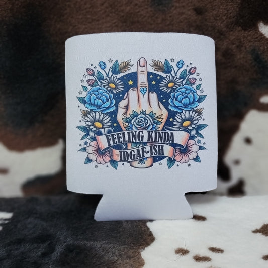 Funny Floral Custom Can Cooler Koozie Insulated Drink Sleeve Drink Holder