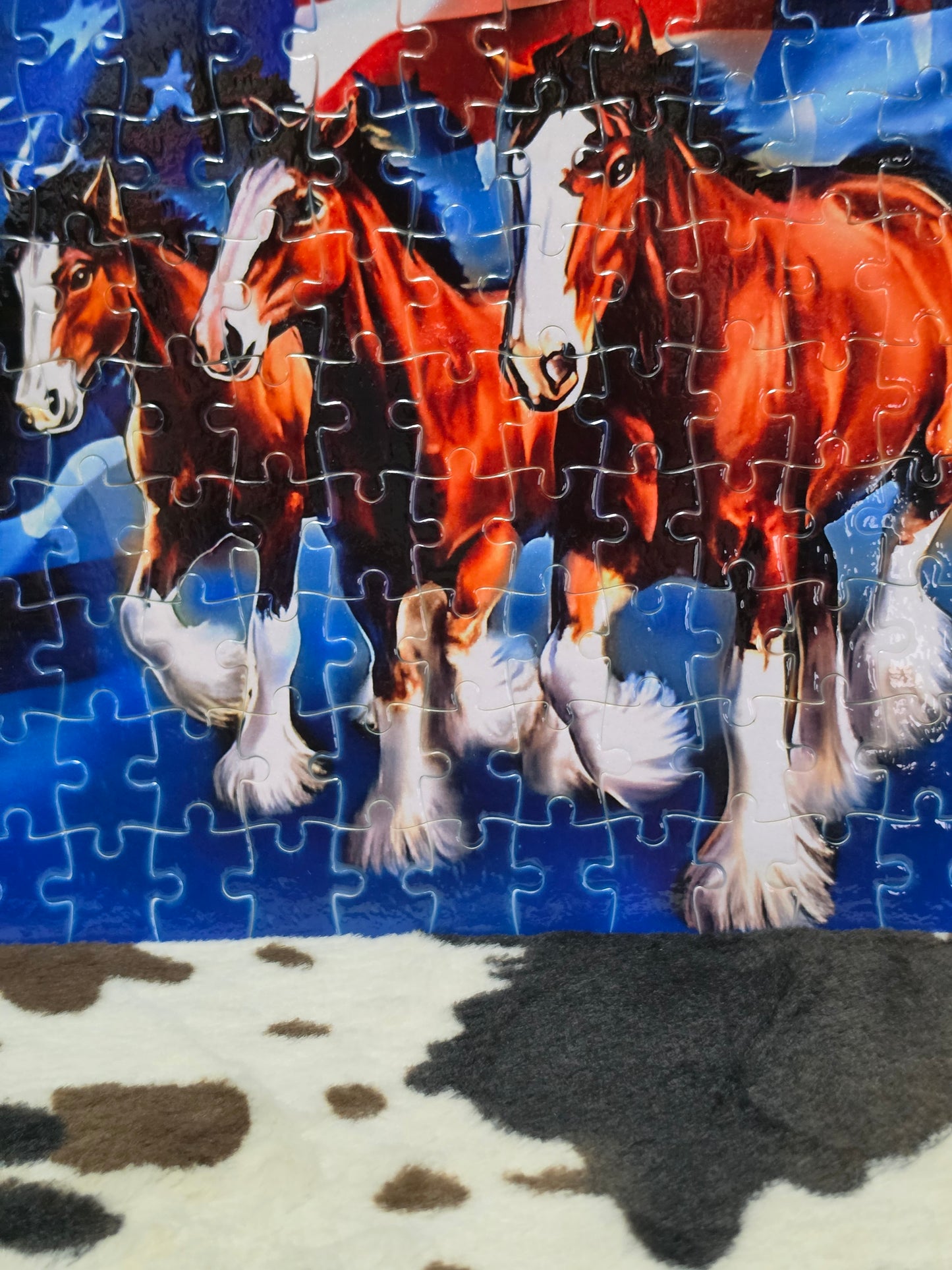 Clydesdale Horses Handmade Jigsaw Puzzle