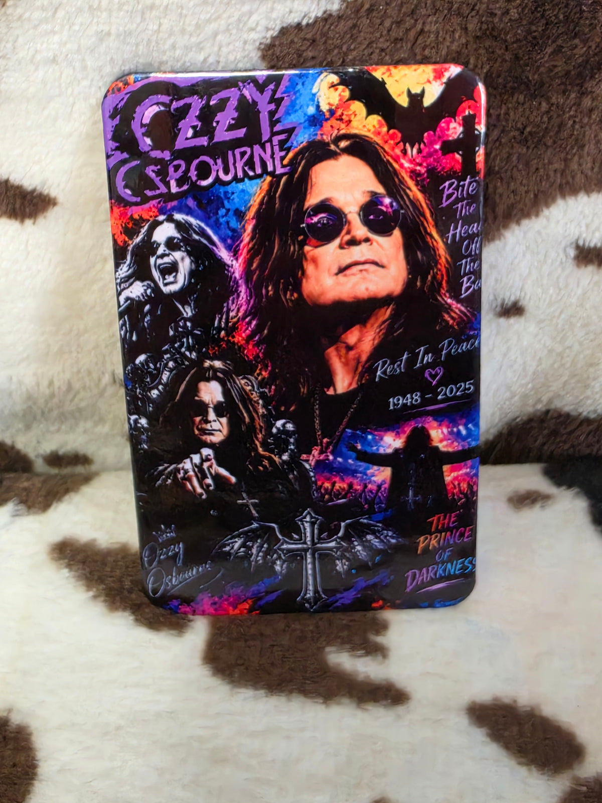 Ozzy Osbourne Memorial Collage Refrigerator Magnet