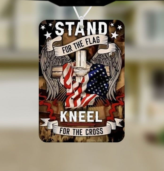 Stand For The Flag Unscented Car Air Freshener Freshie