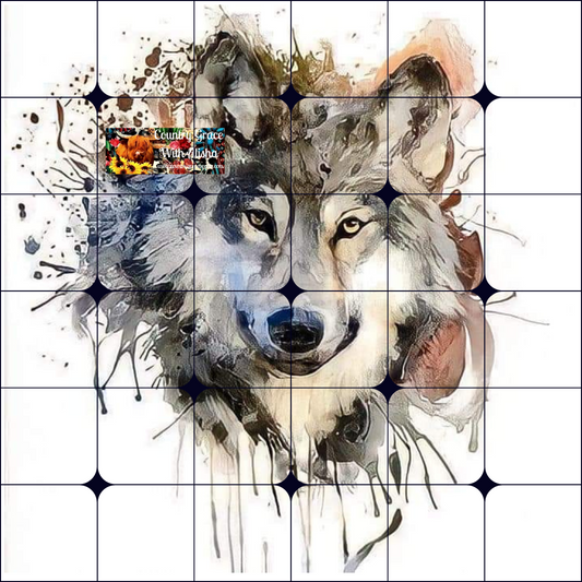 Wolf Ready to Press Sublimation Transfer