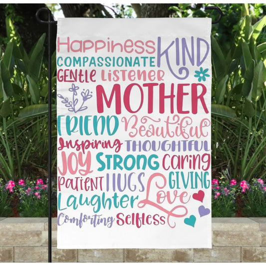 Mother Quote Garden Flag 12x18