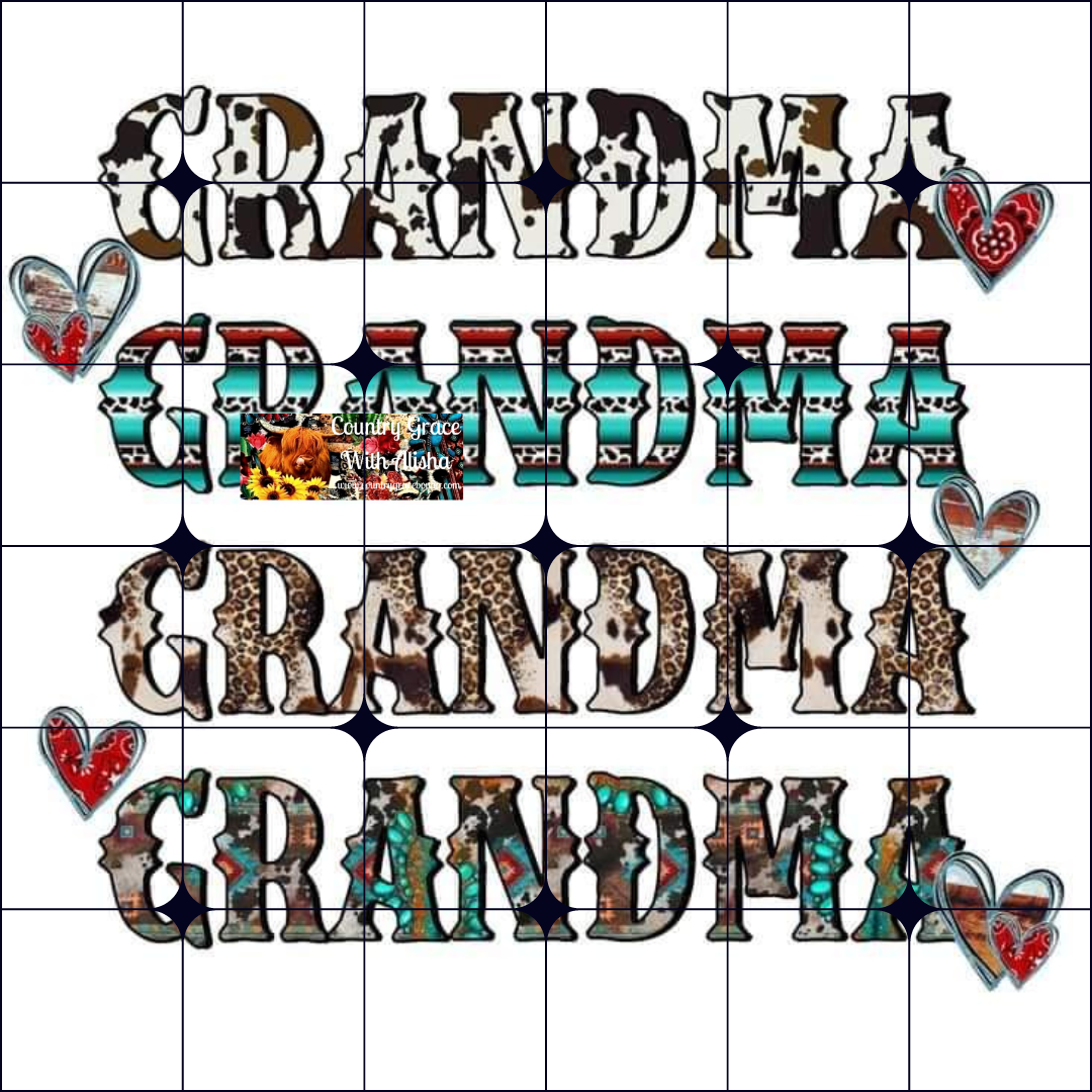 Grandma Ready to Press Sublimation Transfer