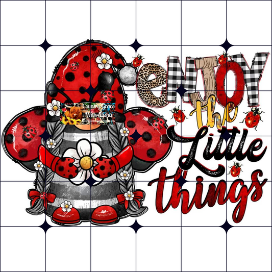 Gnome Little Things Ready to Press Sublimation Transfer