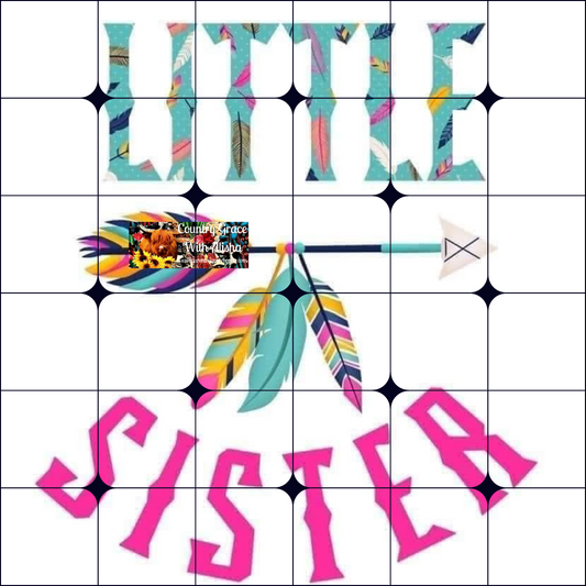 Little Sister Ready to Press Sublimation Transfer