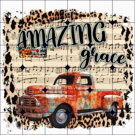 Amazing Grace Ready to Press Sublimation Transfer
