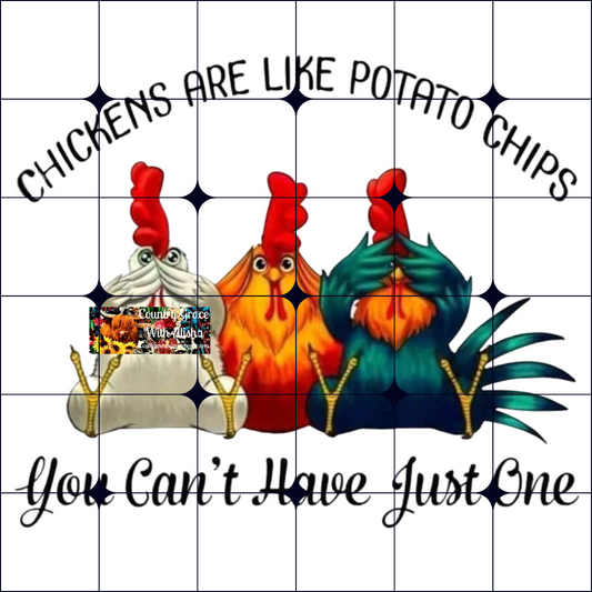 Chickens Ready to Press Sublimation Transfer