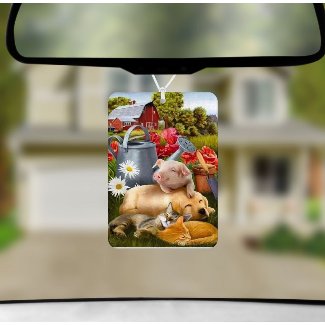 Farm Animals Unscented Car Air Freshener Freshie