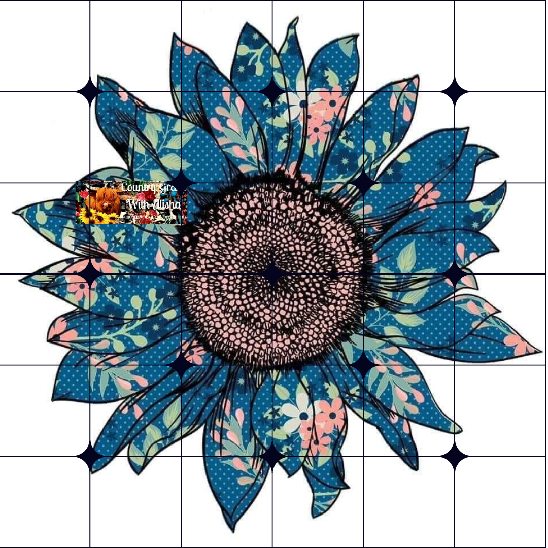 Floral Sunflower Ready to Press Sublimation Transfer