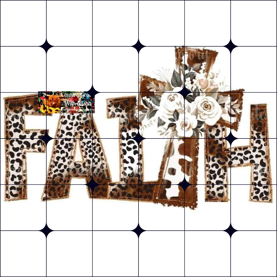 Faith Ready to Press Sublimation Transfer