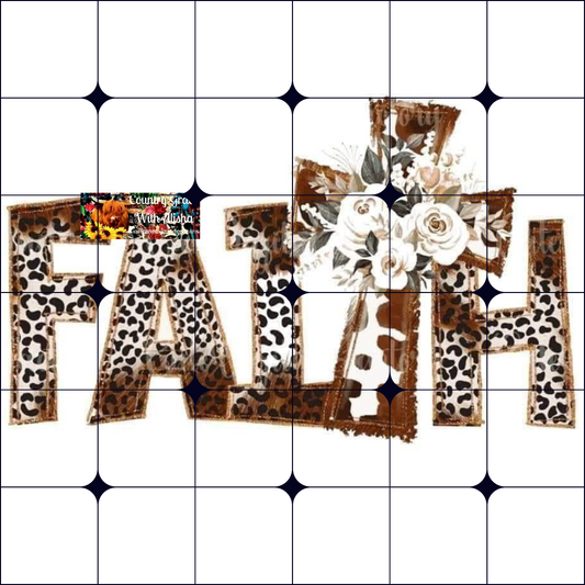 Faith Ready to Press Sublimation Transfer