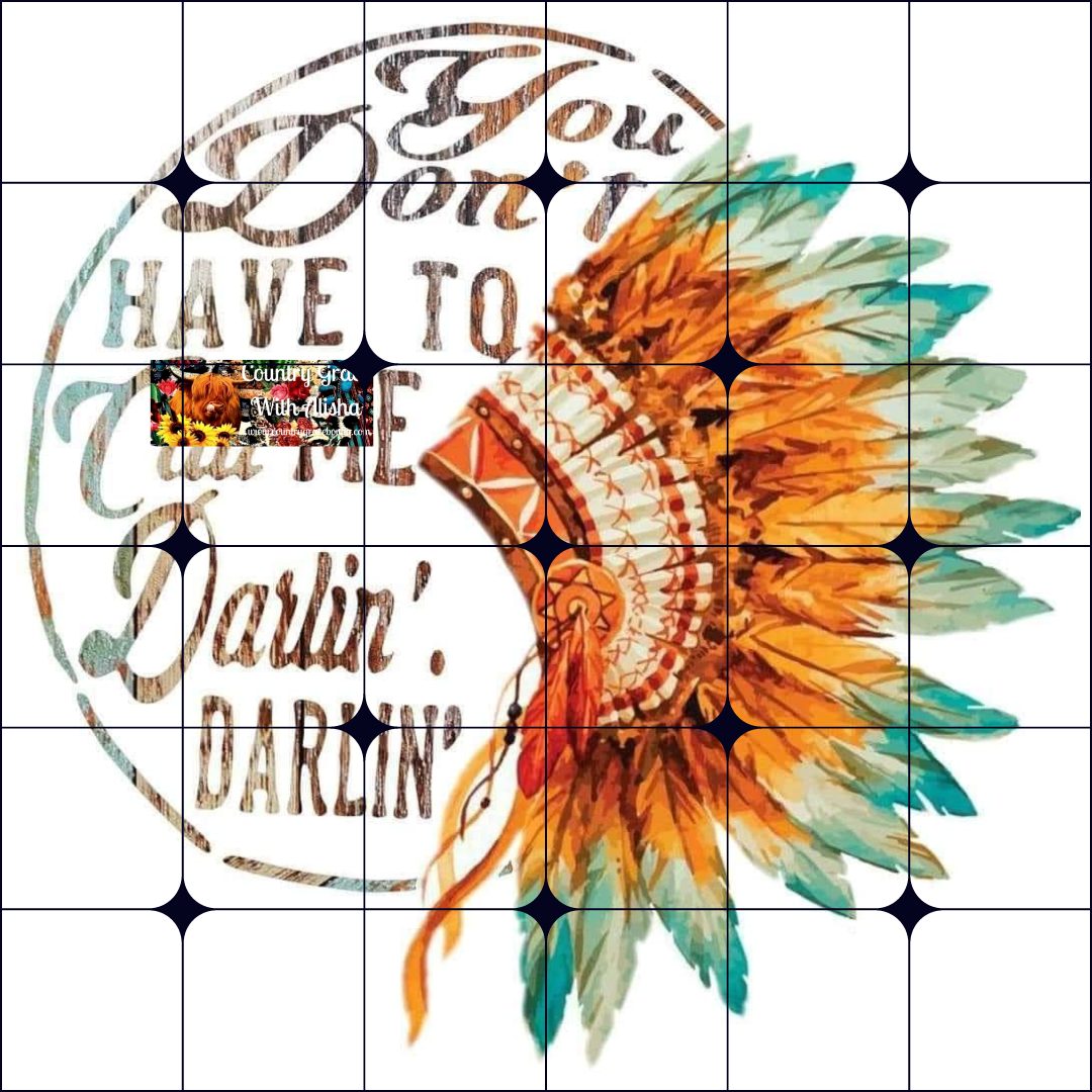 Darlin Native Ready to Press Sublimation Transfer