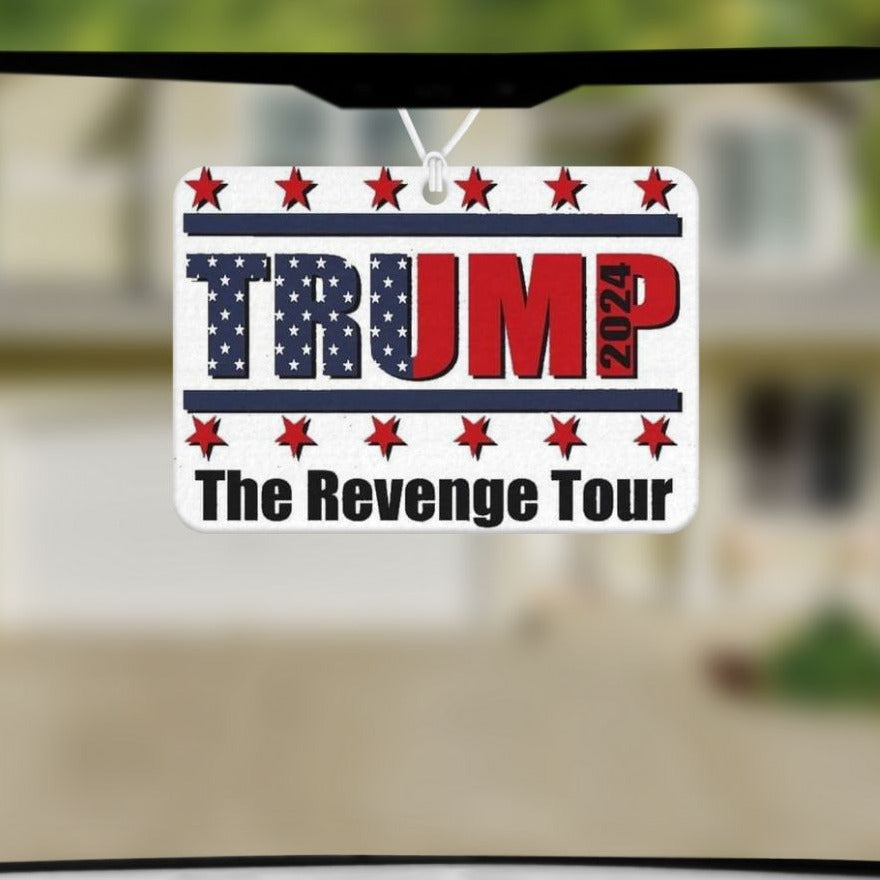 Trump Revenge Tour Unscented Car Air Freshener Freshie