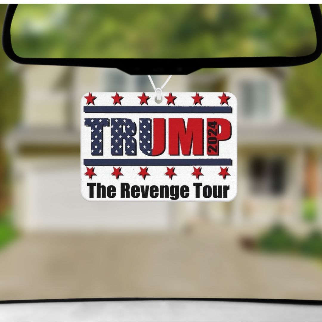 Trump Revenge Tour Unscented Car Air Freshener Freshie