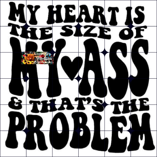 My Heart Ready to Press Sublimation Transfer