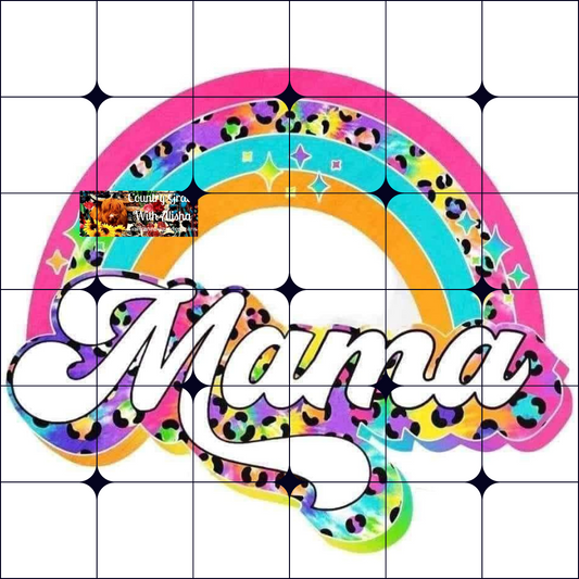 Mama Rainbow Ready to Press Sublimation Transfer