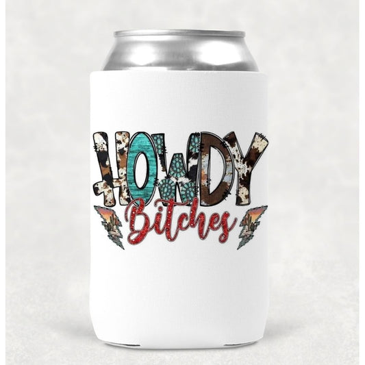 Howdy Western Can Cooler Drink Koozie