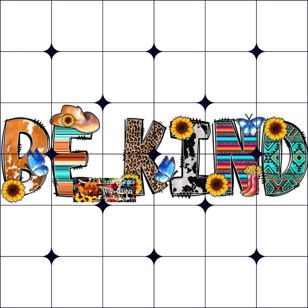 Be Kind Ready to Press Sublimation Transfer