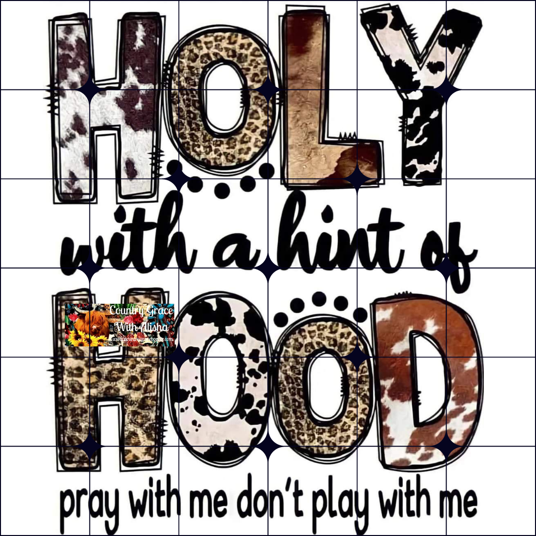 Holy Hood Ready to Press Sublimation Transfer