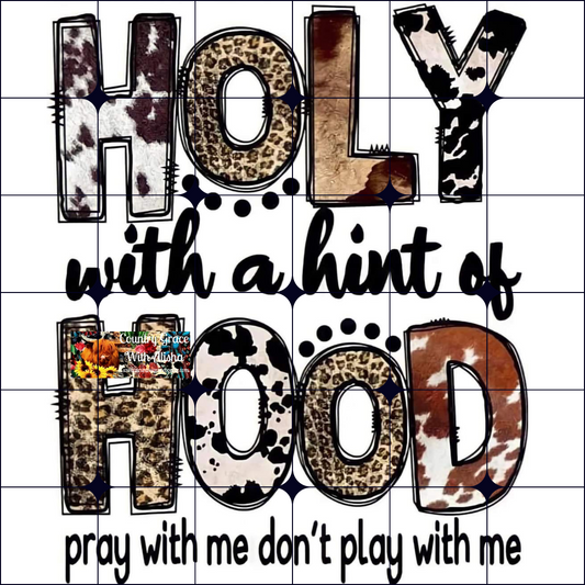 Holy Hood Ready to Press Sublimation Transfer