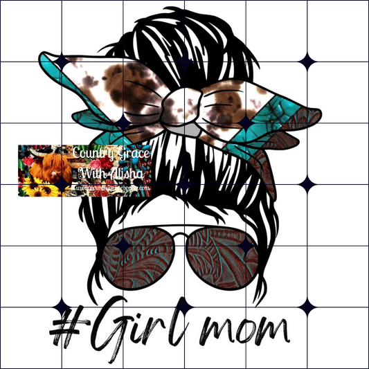 Girl Mom Ready to Press Sublimation Transfer