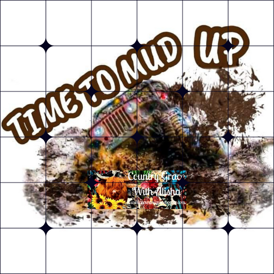 Mud Up Ready to Press Sublimation Transfer