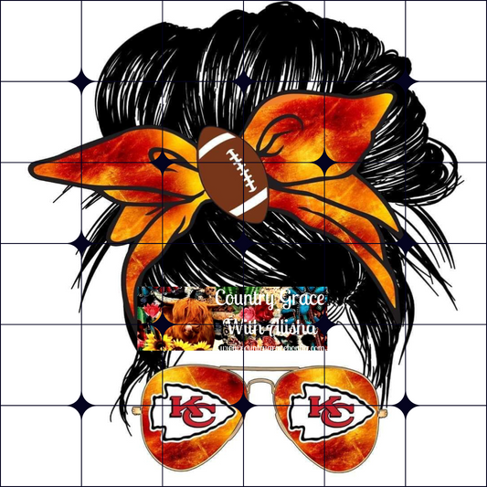 Kansas City Chiefs Bun Ready to Press Sublimation Transfer