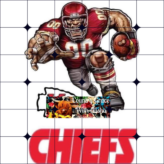 Kansas City Chiefs Football Ready to Press Sublimation Transfer