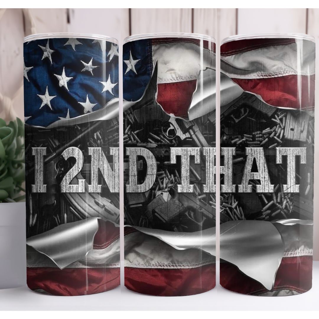 I Second That Flag 20oz Skinny Tumbler