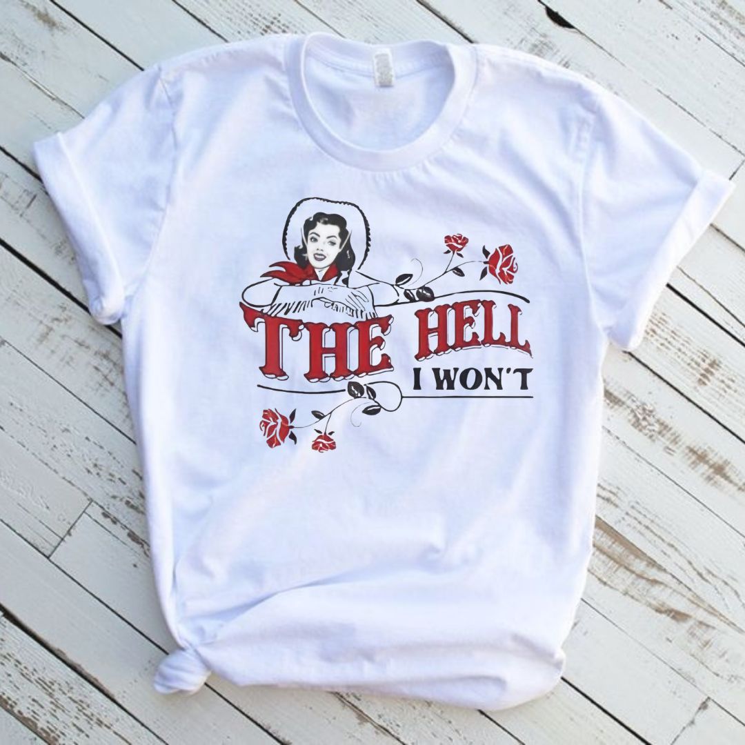 The Hell I Want Western Graphic Tee Shirt