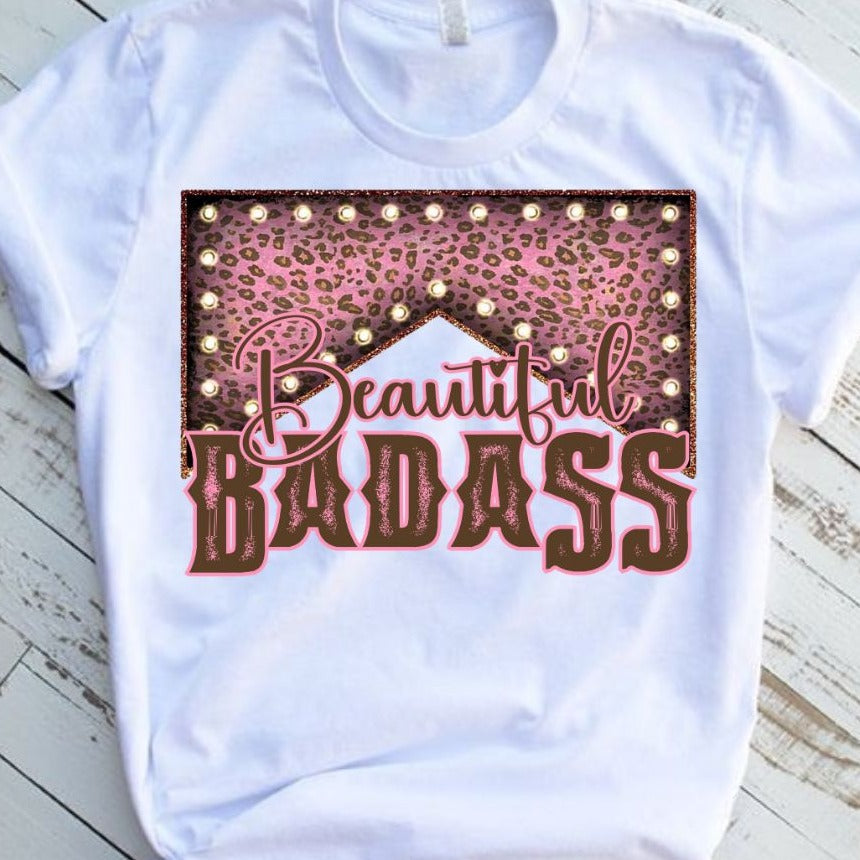 Beautiful Badass Western Graphic T-Shirt