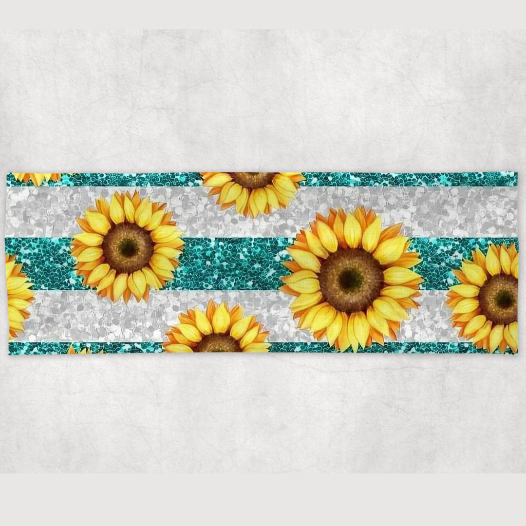 Sunflower Striped Yoga Headband