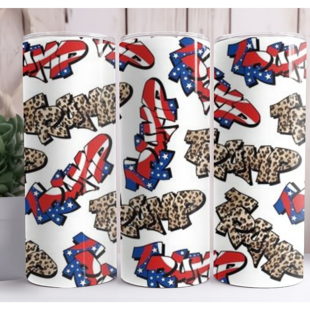 Trump Animal Print 20oz Skinny Tumbler