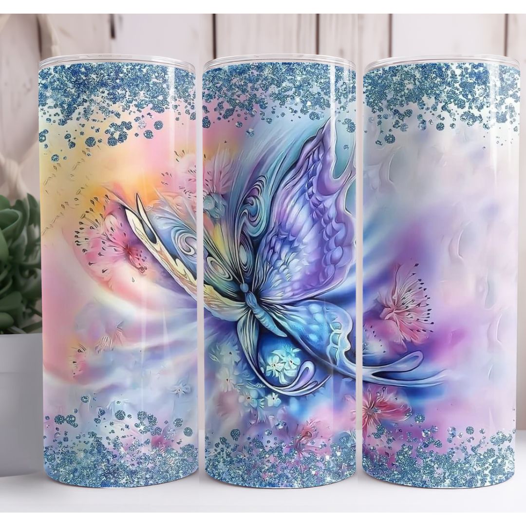 Butterfly Custom 20oz Skinny Tumbler